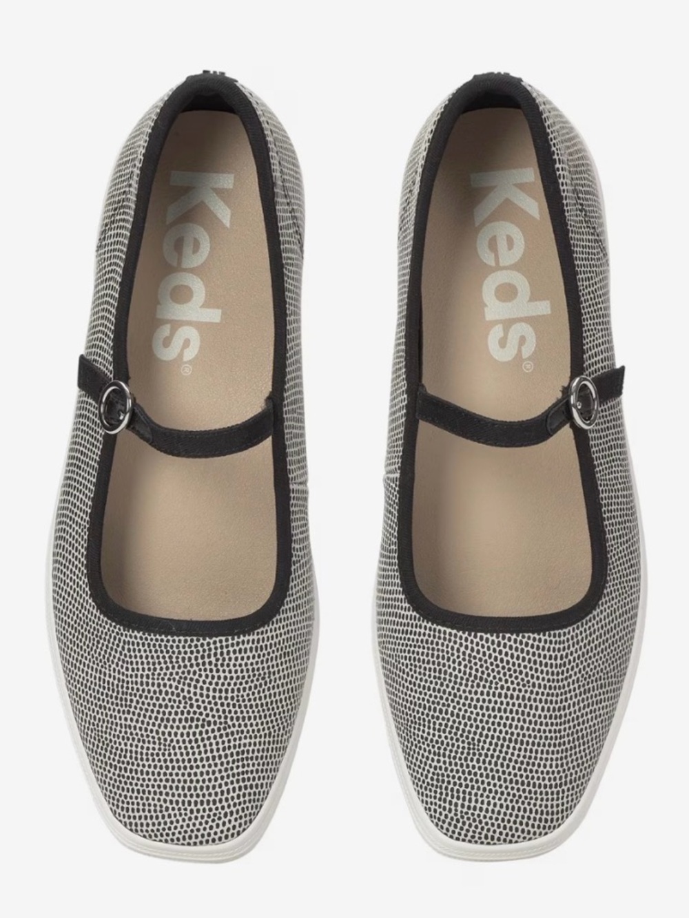 Keds Square Toe Mary Jane Dalmata Leather